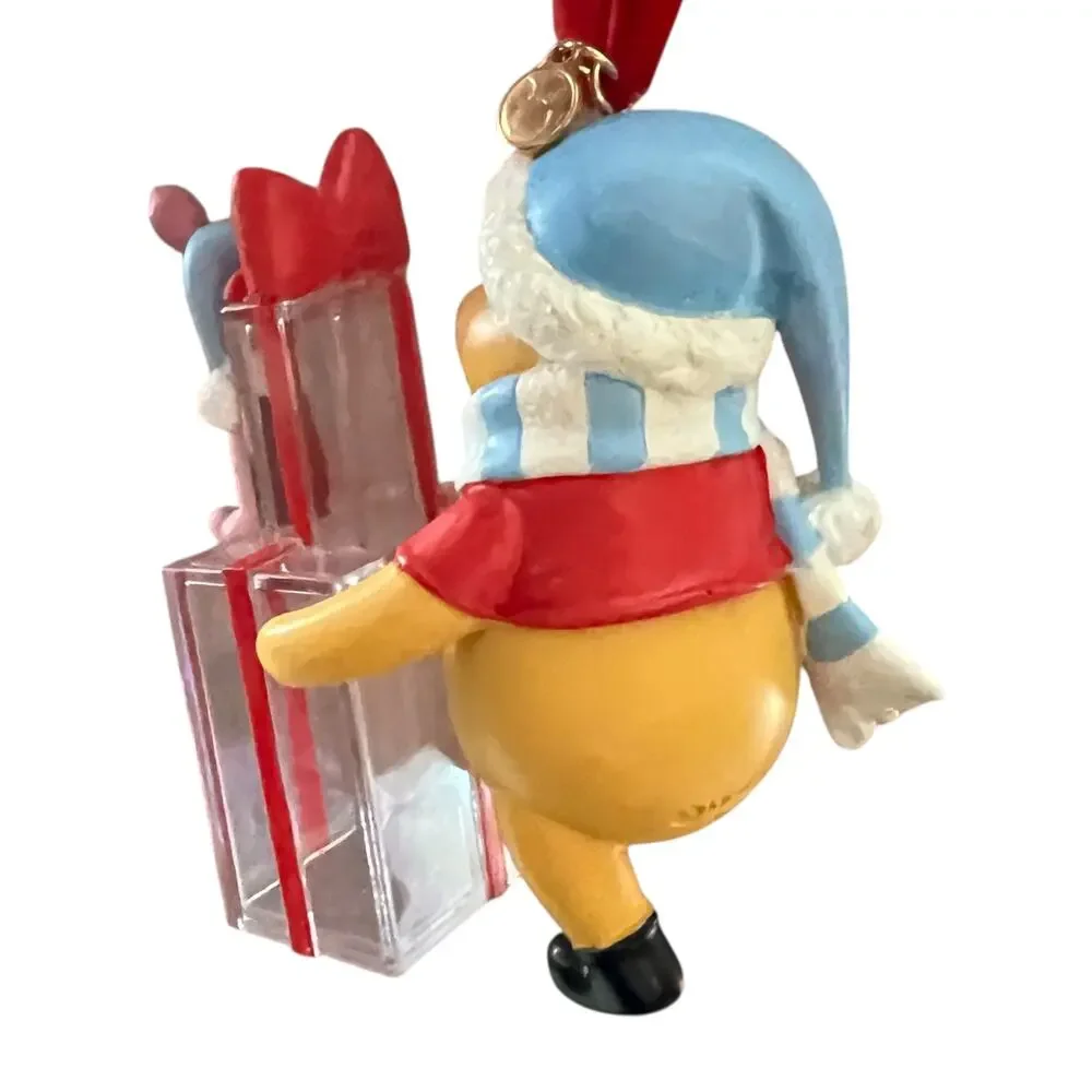Disney Store 2007 Winnie the Pooh Pooh and Piglet Gift Holiday Ornament